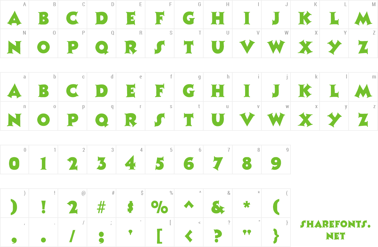 Font Tristan preview